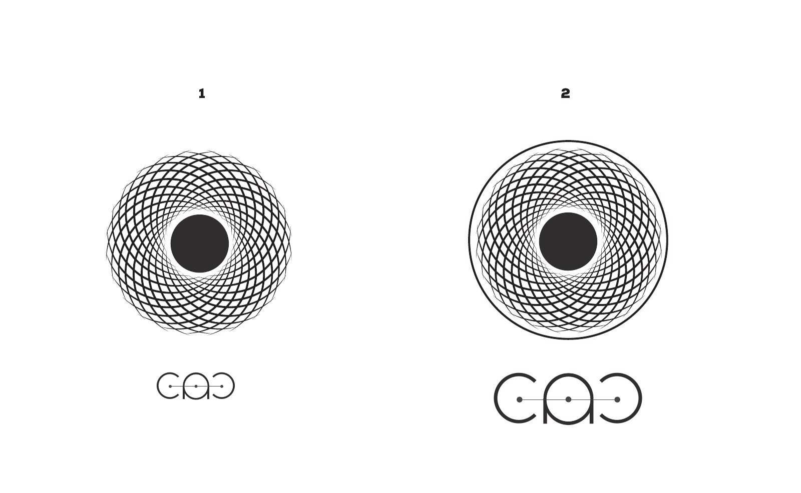 Concept phase, the logo studies, 1 of 9