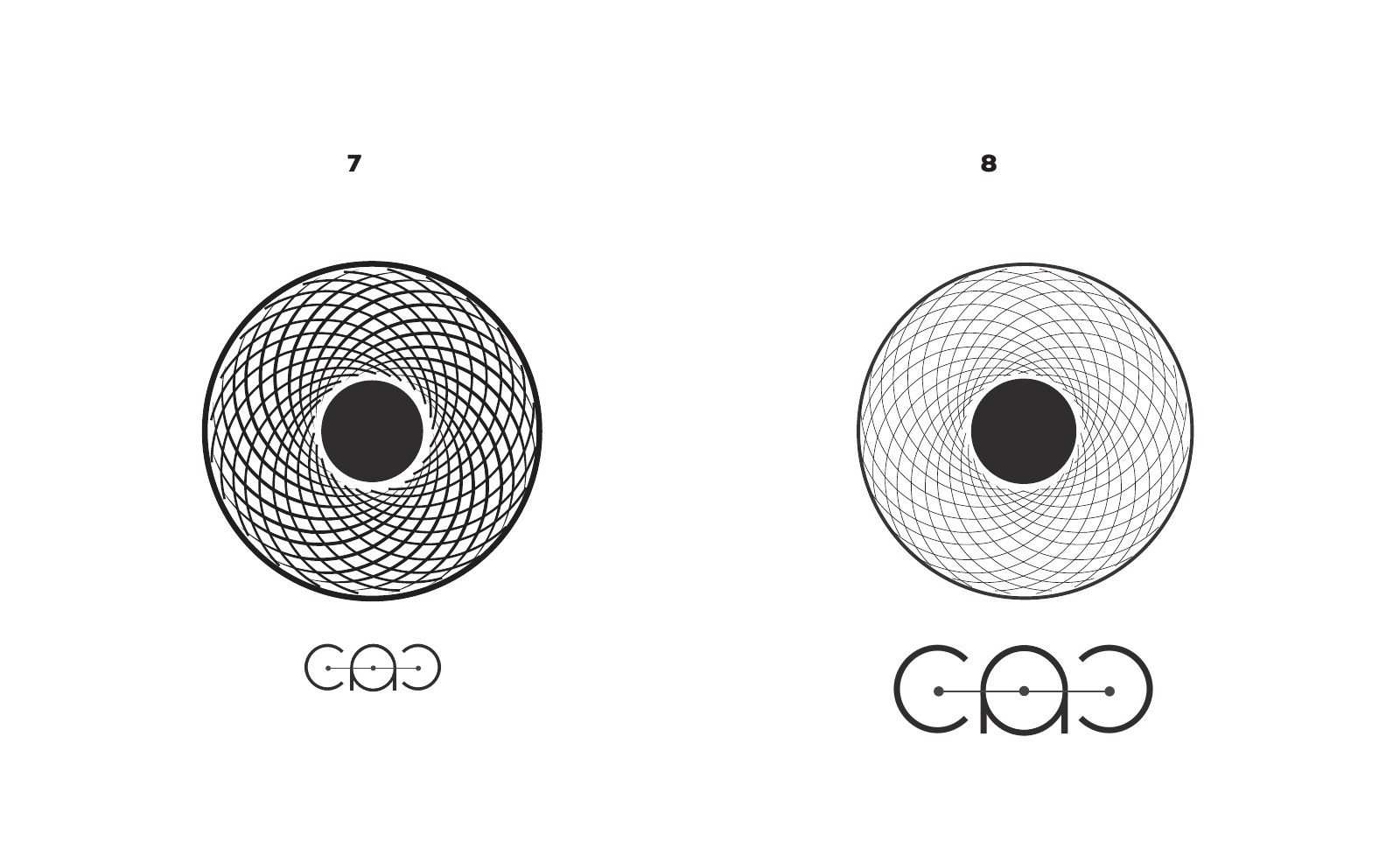 Concept phase, the logo studies, 2 of 9