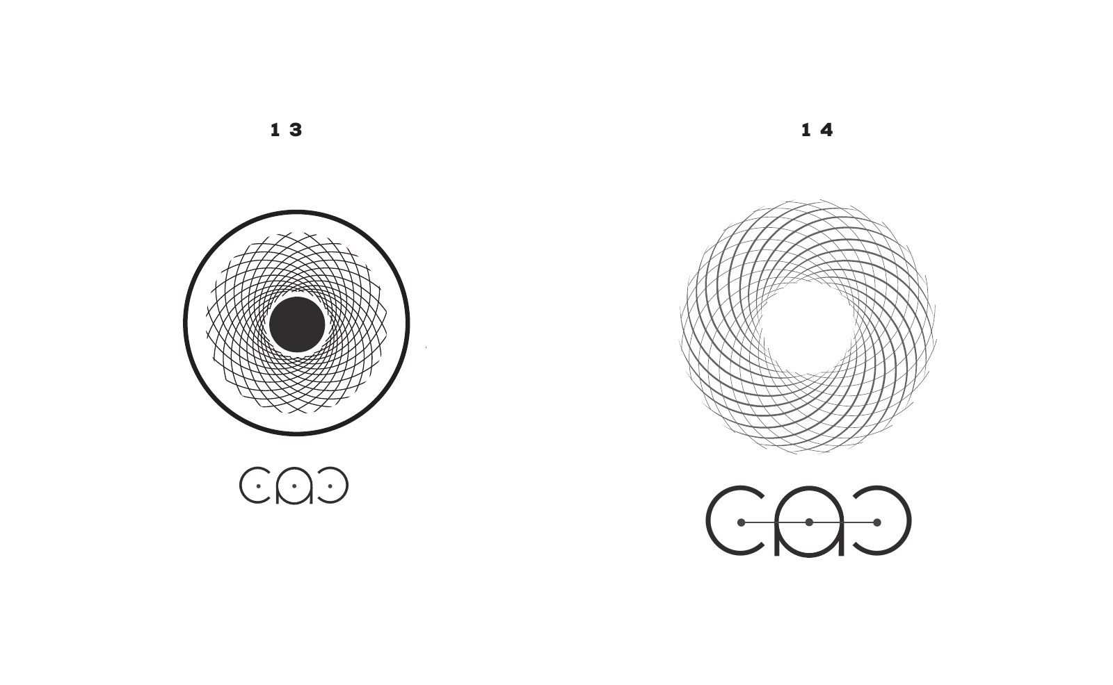 Concept phase, the logo studies, 3 of 9