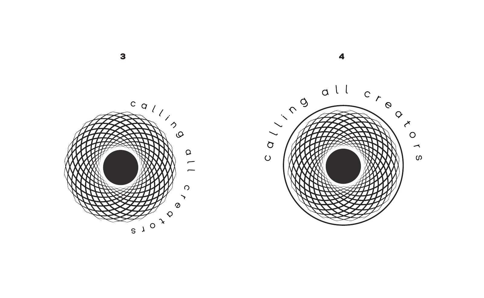 Concept phase, the logo studies, 4 of 9