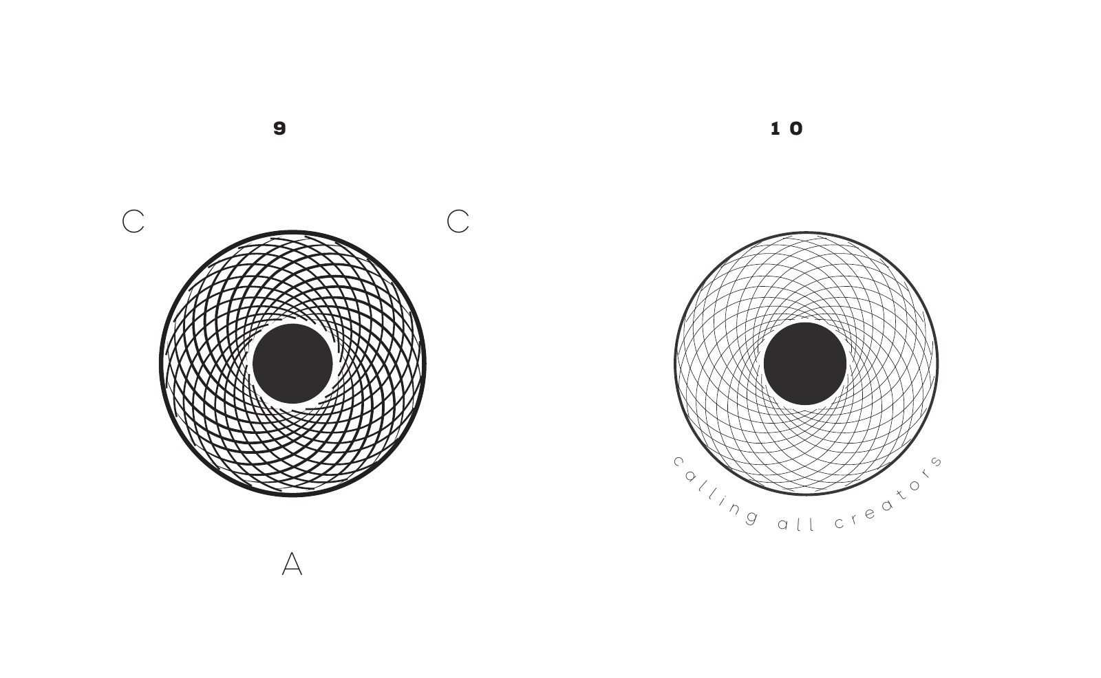 Concept phase, the logo studies, 6 of 9