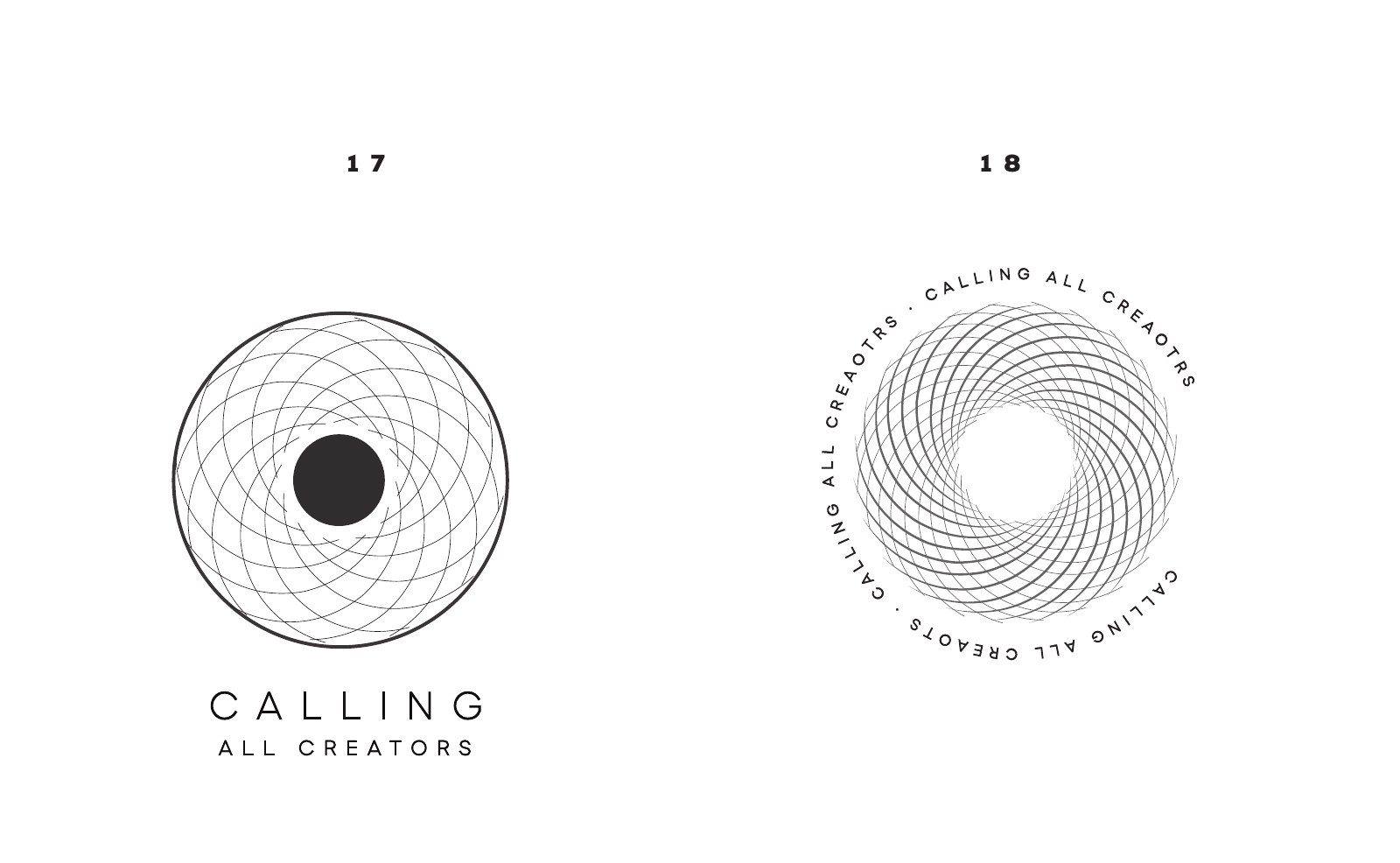 Concept phase, the logo studies, 9 of 9