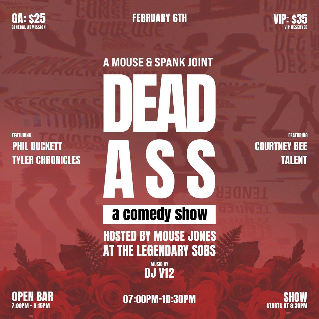 Square show flyer for February 6th, hosted by Mouse Jones at the legendary SOBs