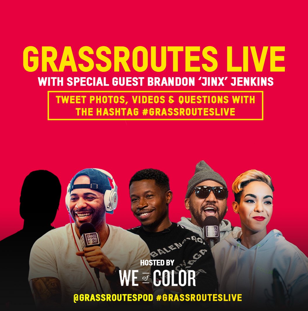 Grassroutes Live square graphic on red