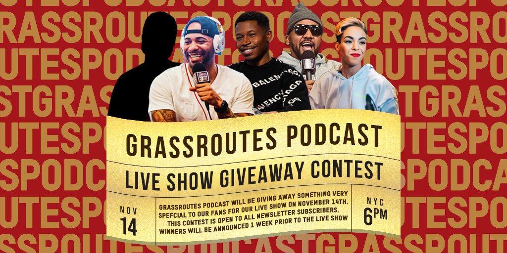 Live show giveaway contest, Twitter size