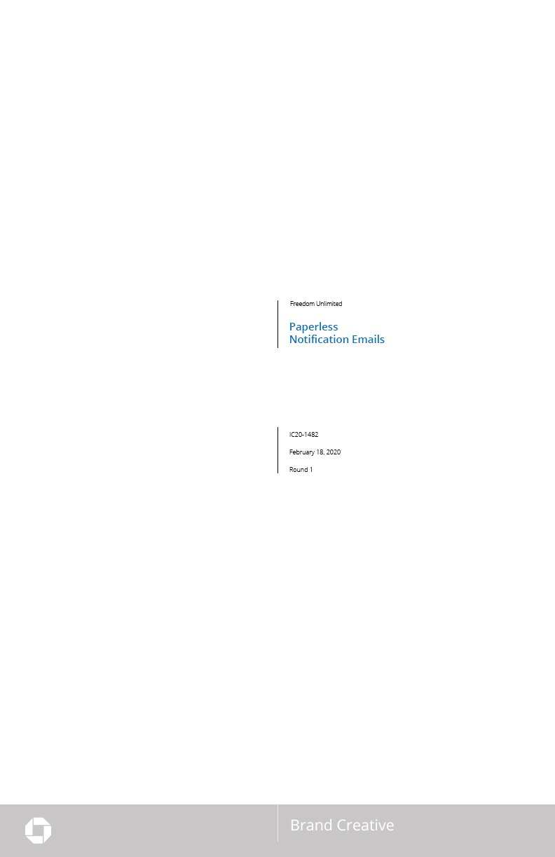 Presentation cover: Paperless Notification Emails