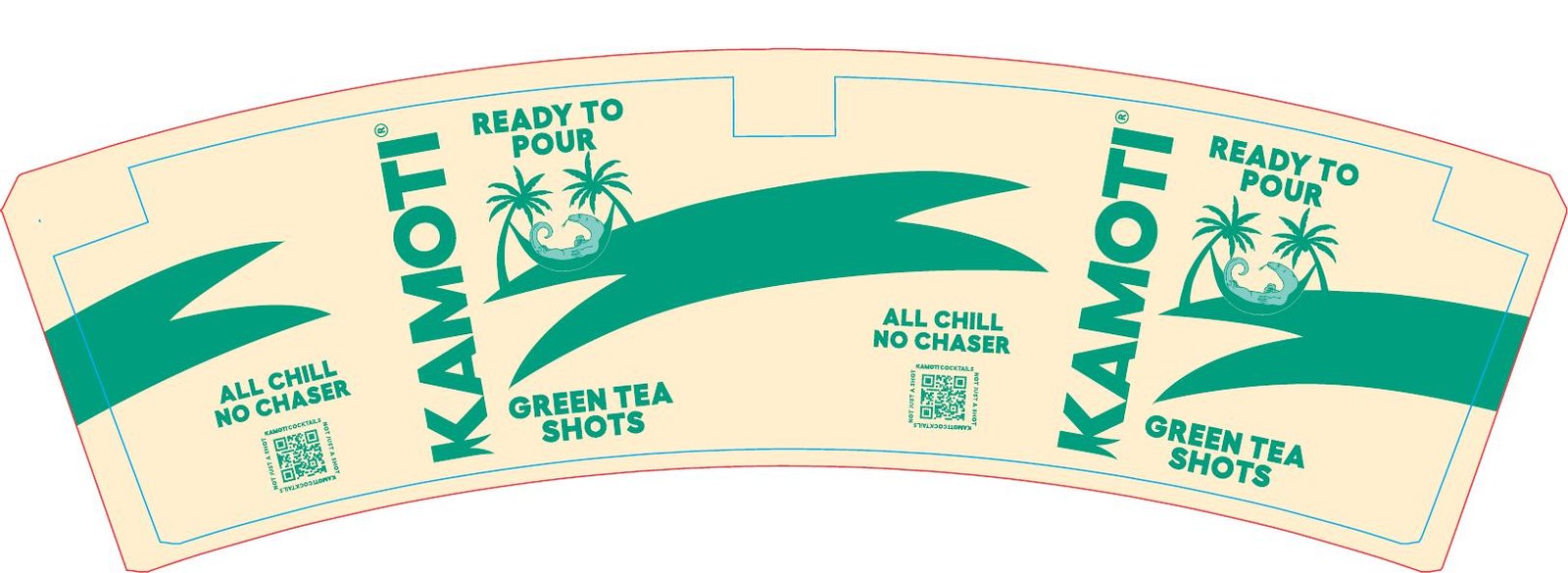 Ice bucket wrap, green tea shots