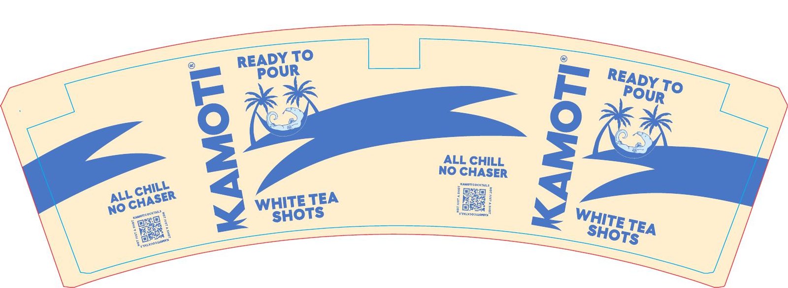 Ice bucket wrap, white tea shots