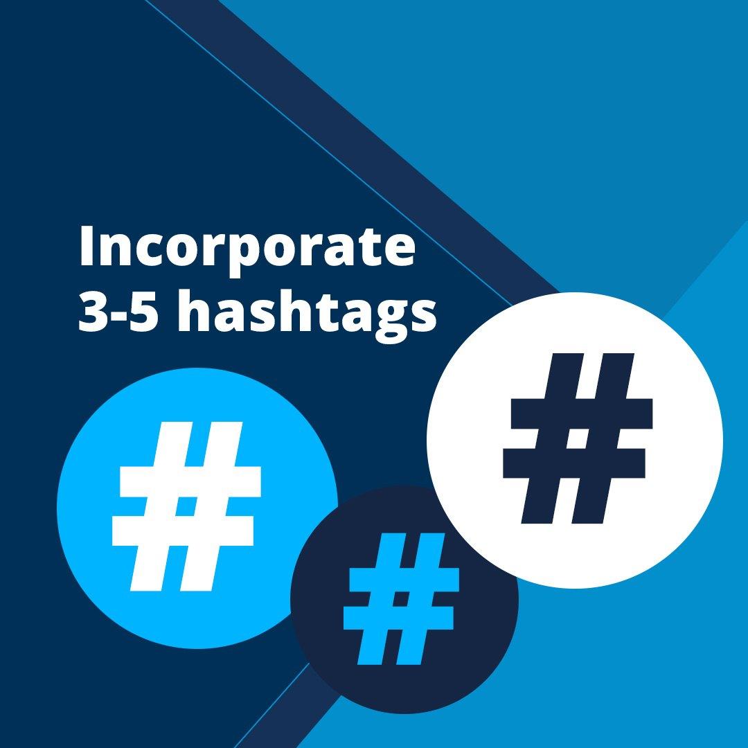 Square post on using hashtags, with three hash marks