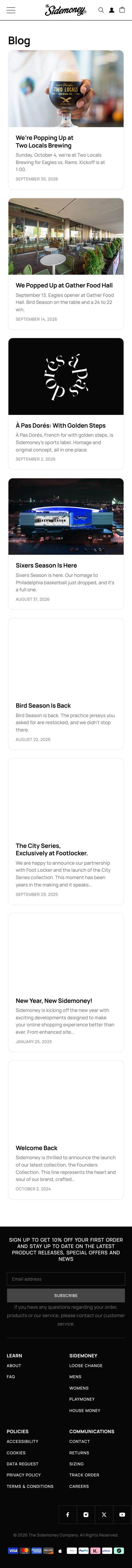sidemoney.co, Blog page, Mobile
