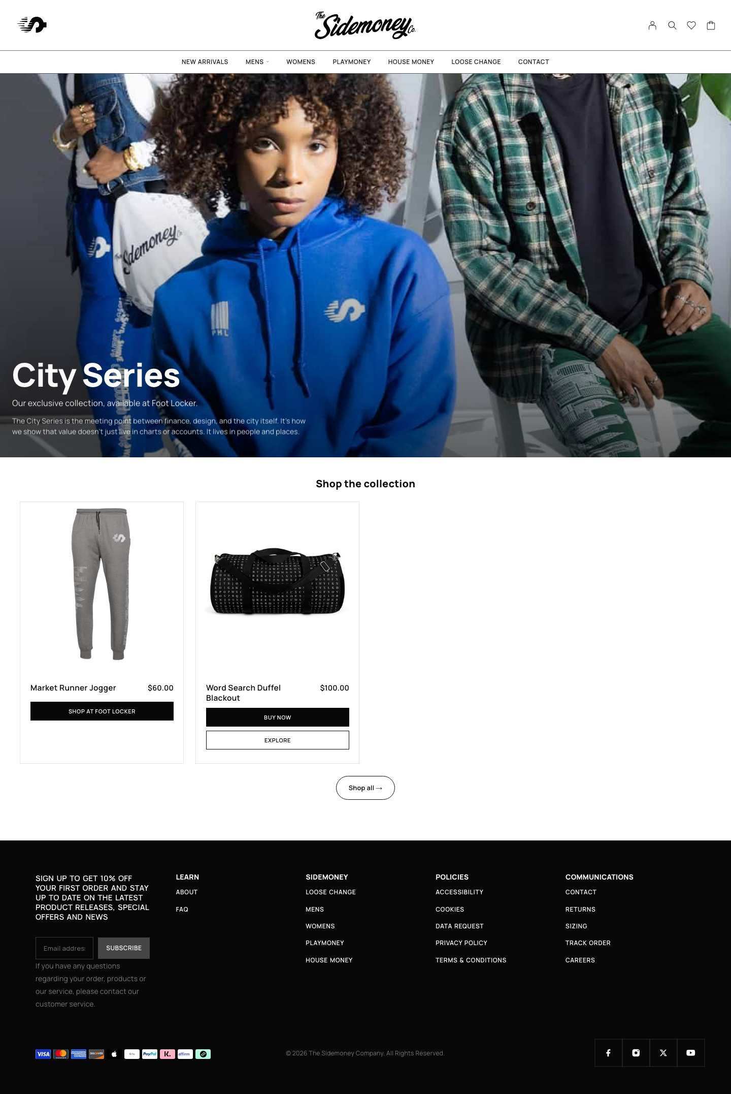 sidemoney.co, City Series category page, Desktop