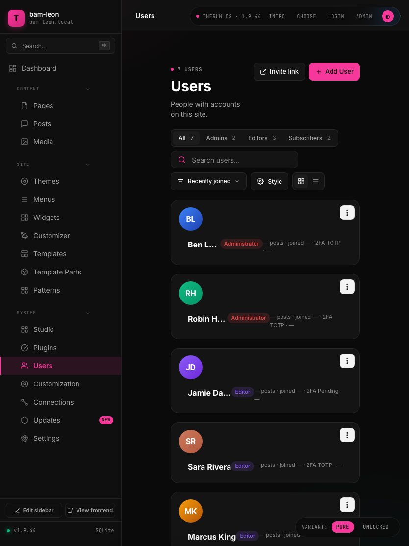 Users, tablet