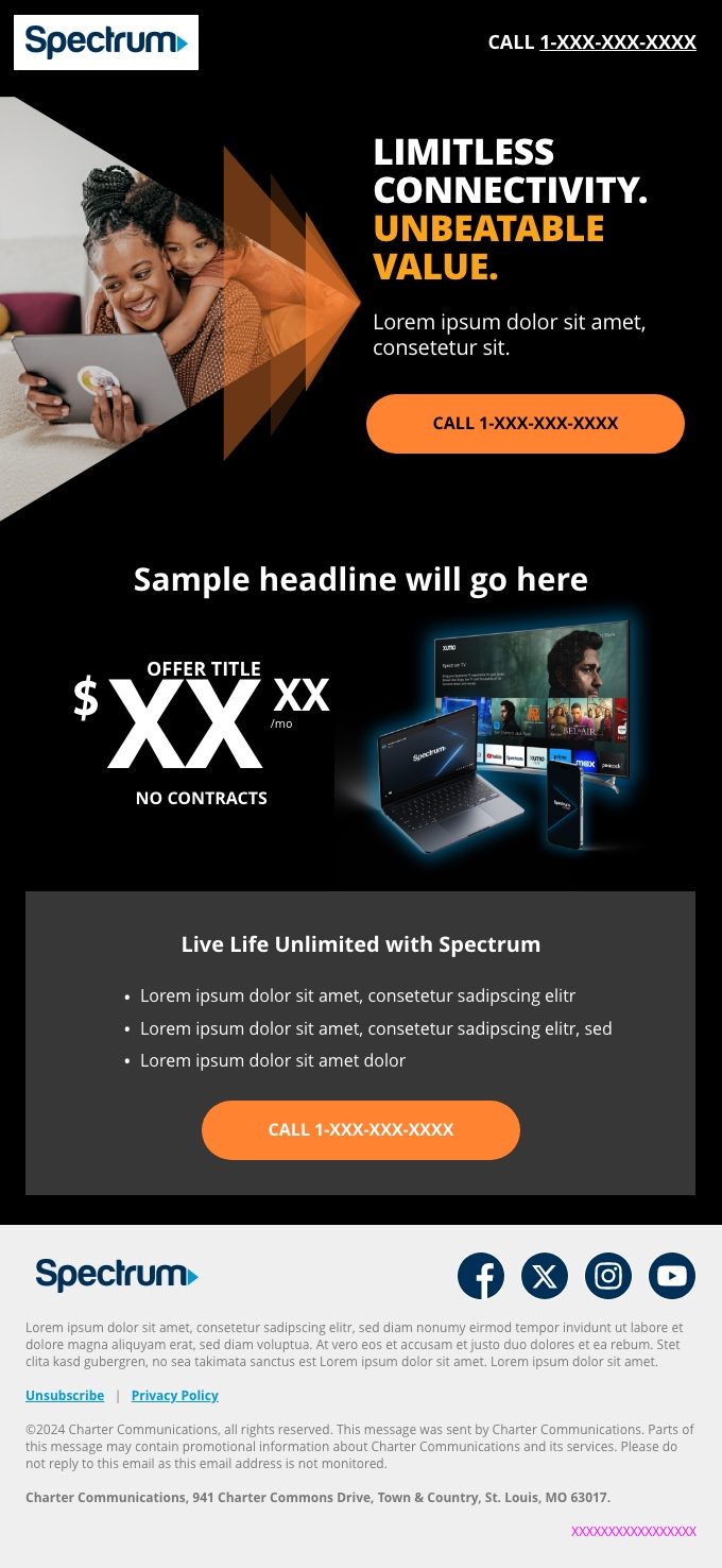 Spectrum rebrand email exploration, Angular 02, dark mode