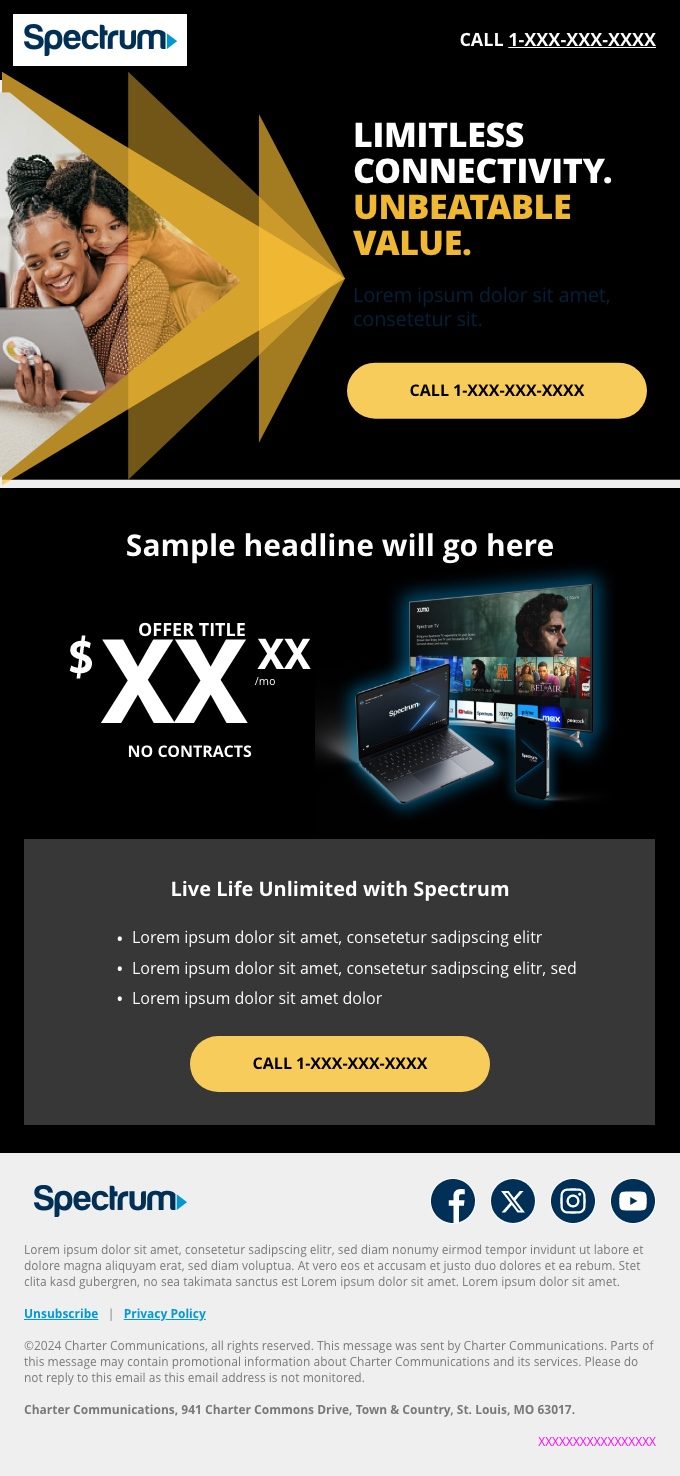 Spectrum rebrand email exploration, Angular 04, dark mode