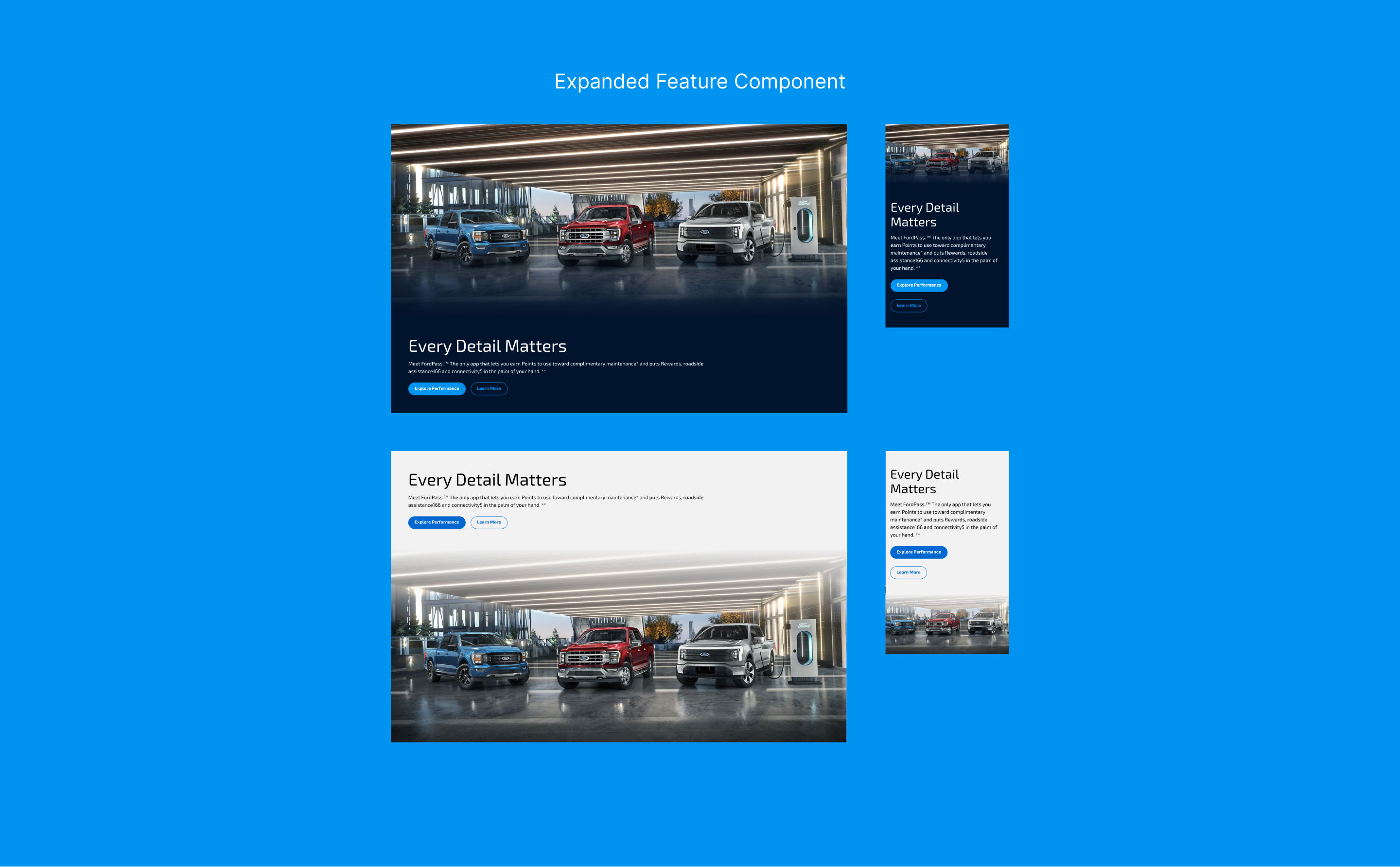 Expanded Feature component