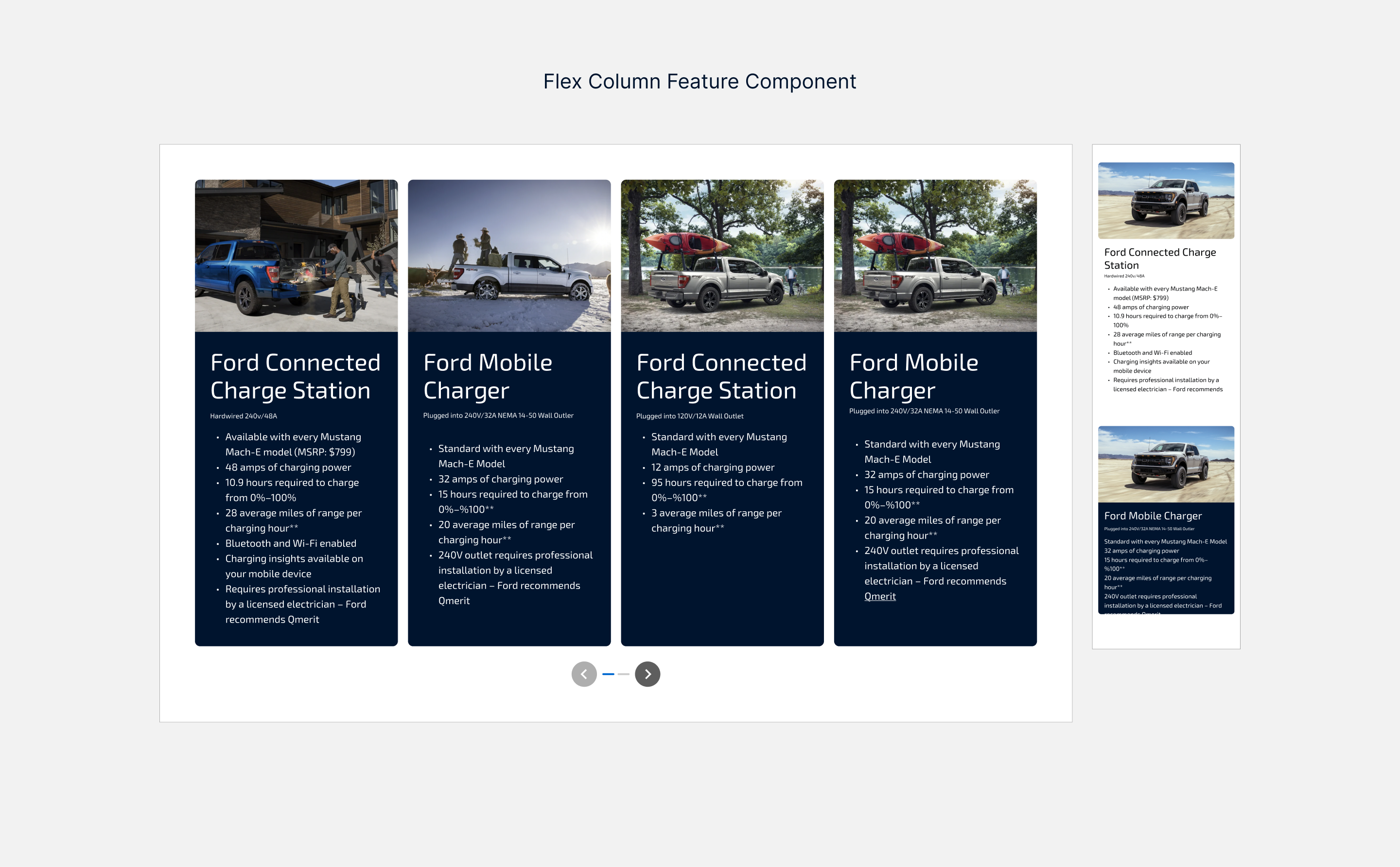 Flex Column Feature component