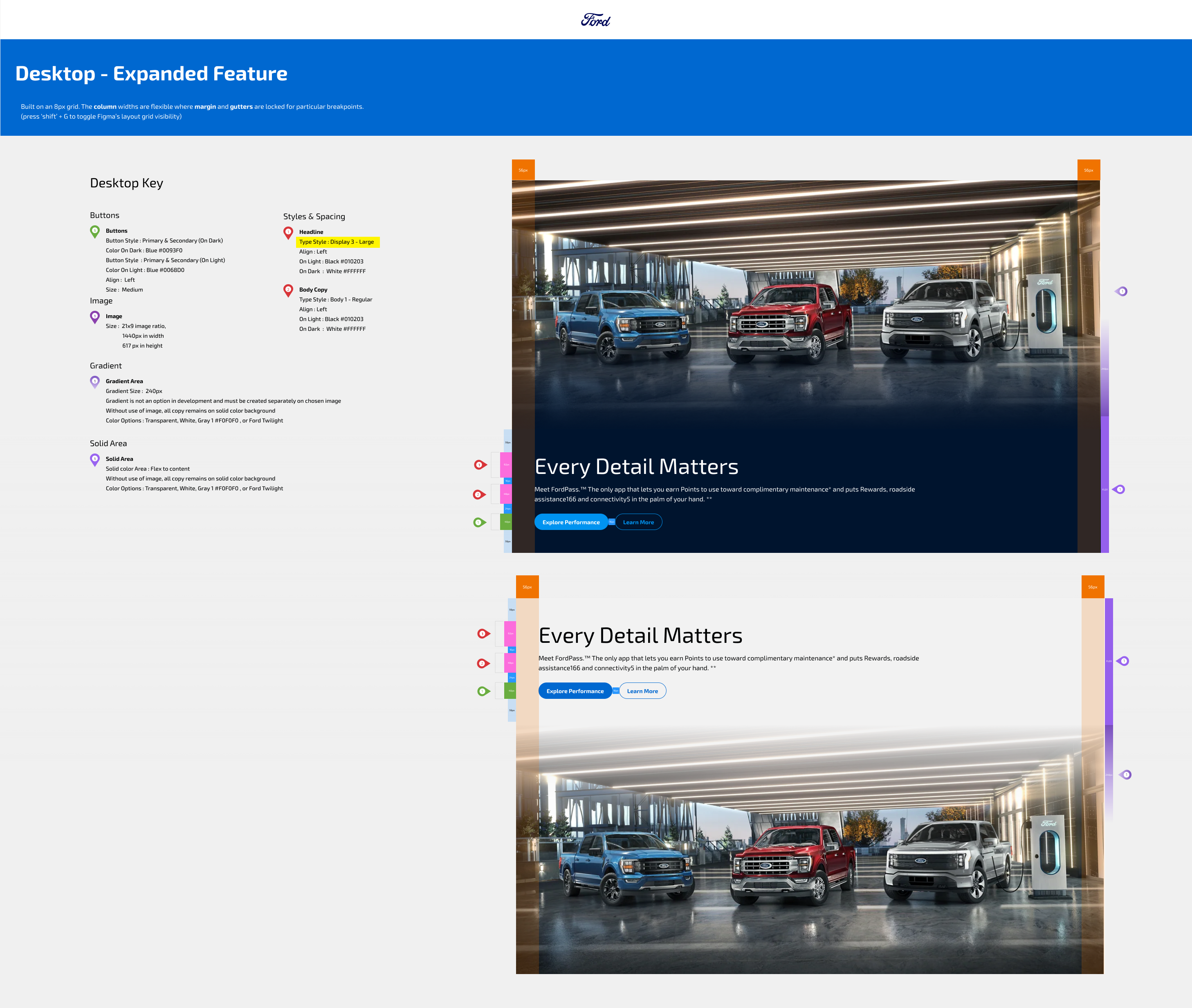 Expanded Feature, desktop spec