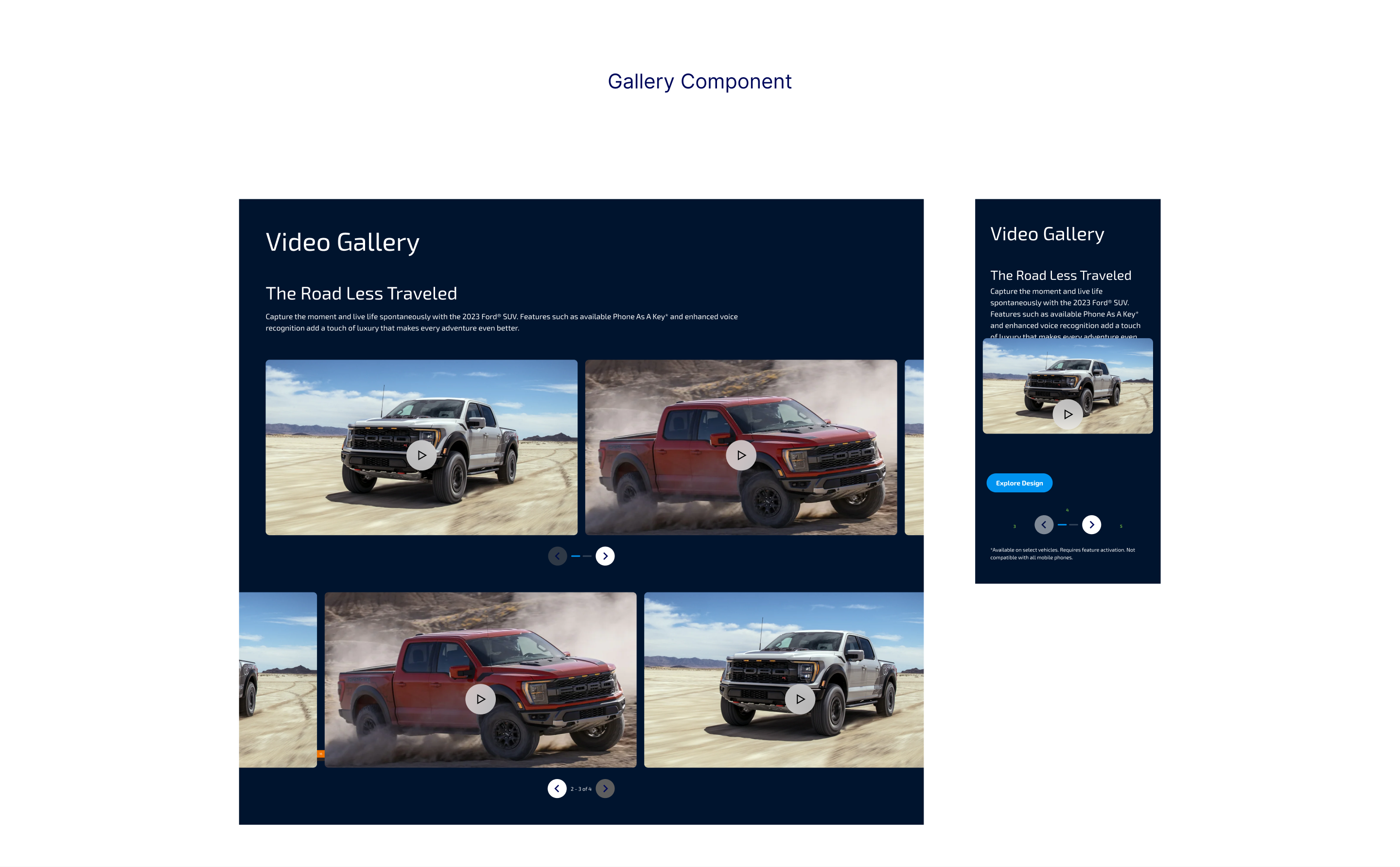 Gallery Video Tile component