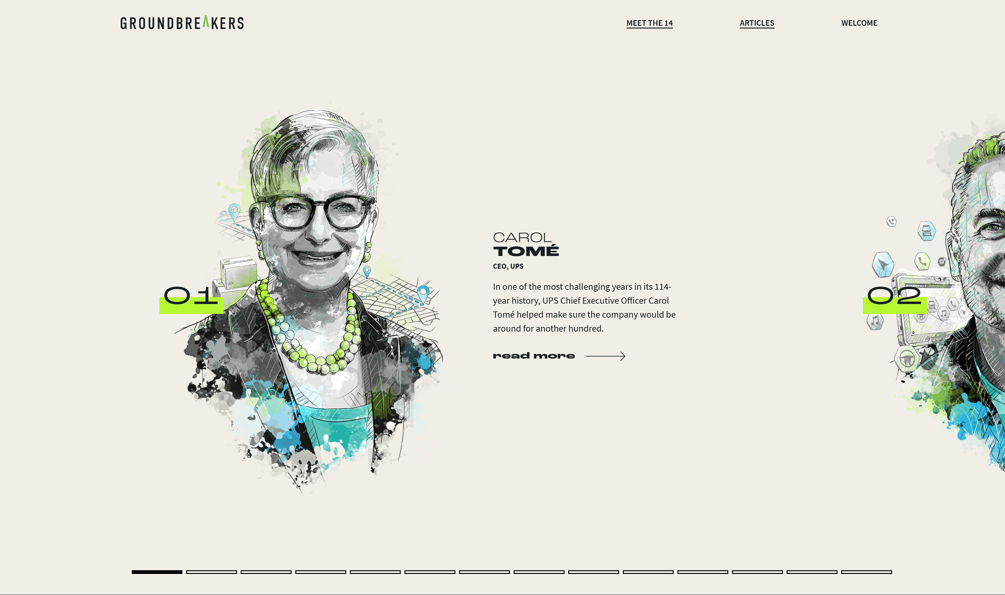 Profile feature, Carol Tomé, UPS