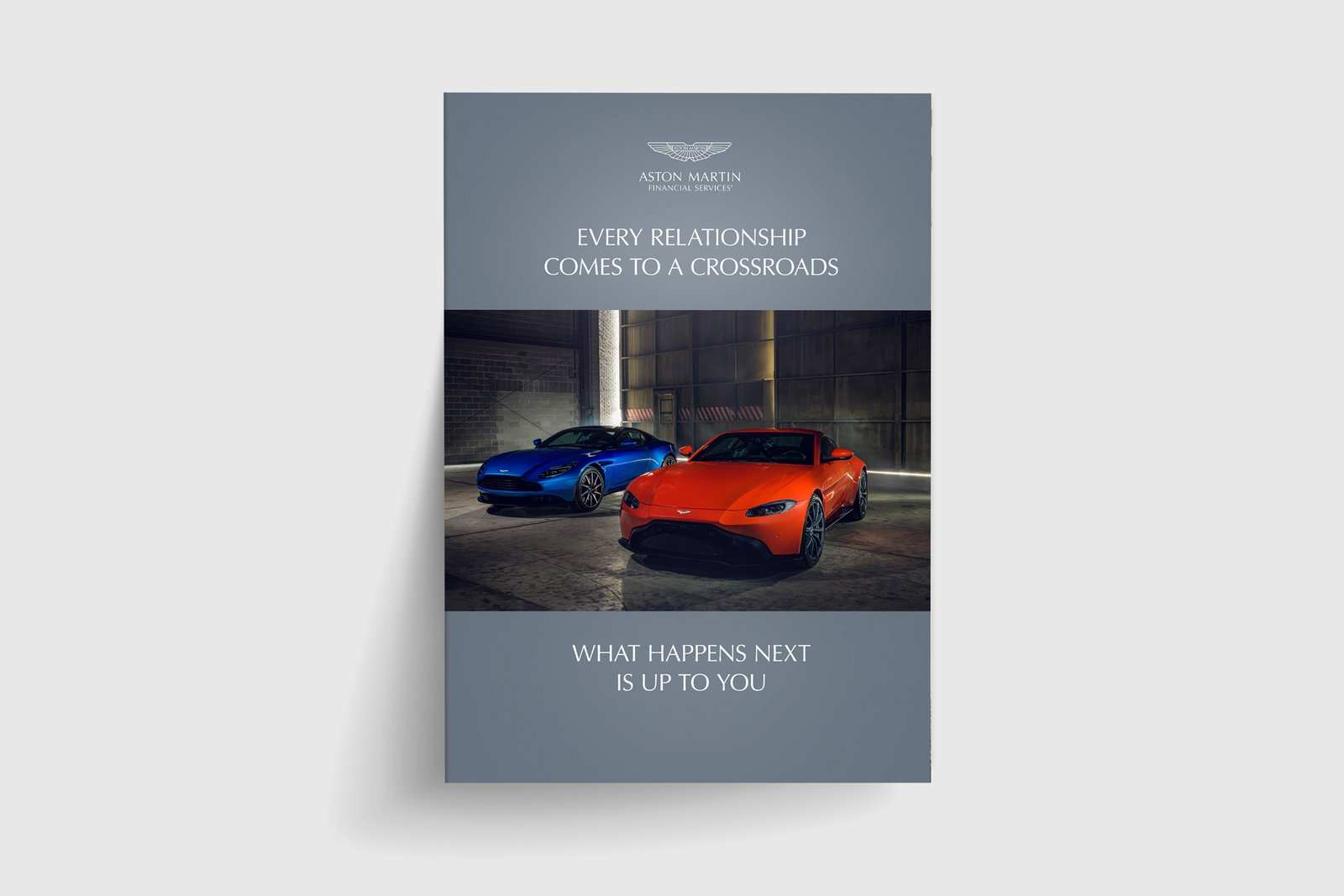 Aston Martin x Chase trifold mailer