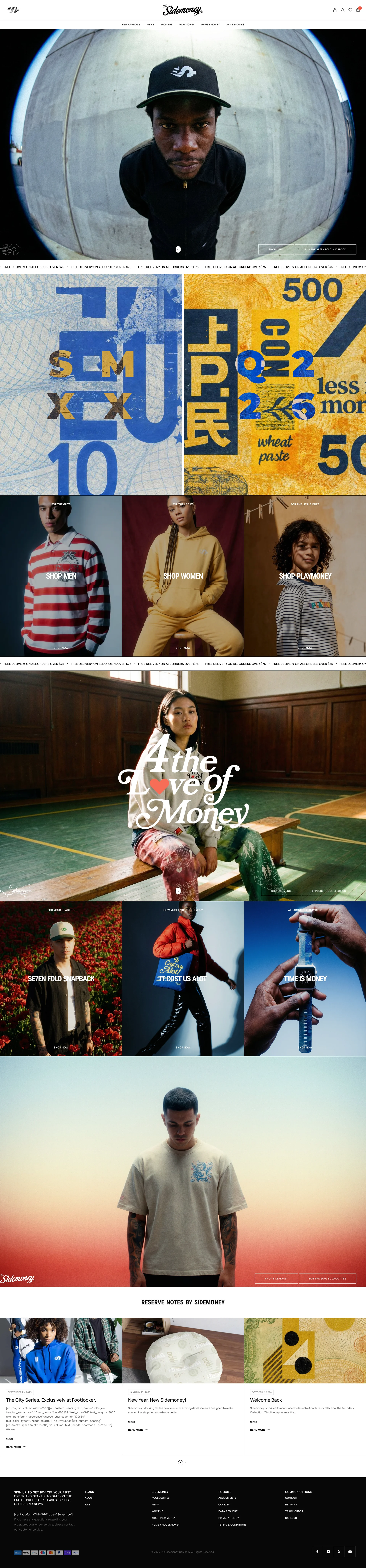 Home page · live site