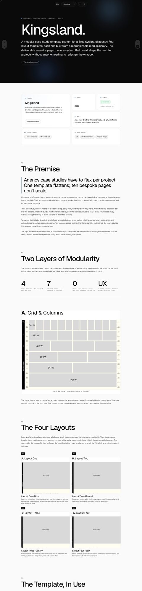 bamleon.me, Case study, Desktop