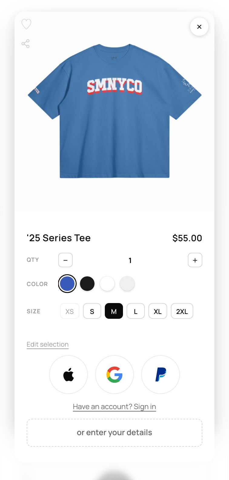 Quick checkout: wallets first, sign in, or enter details