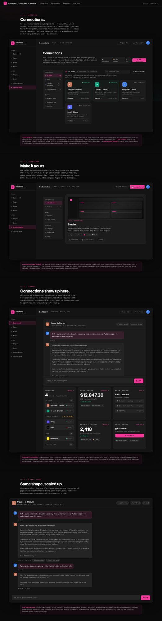 2.0 connections, design