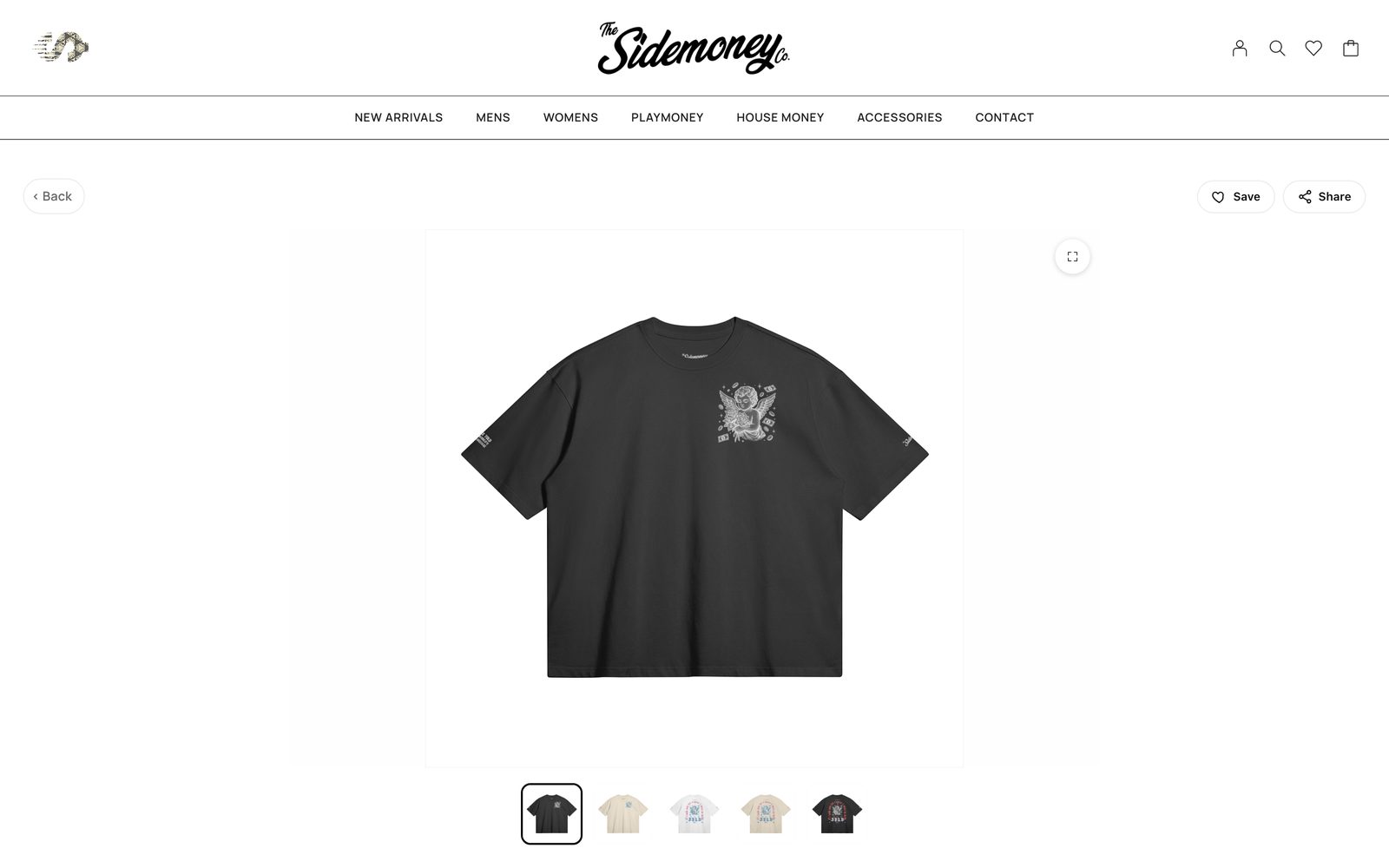 Product page, tee