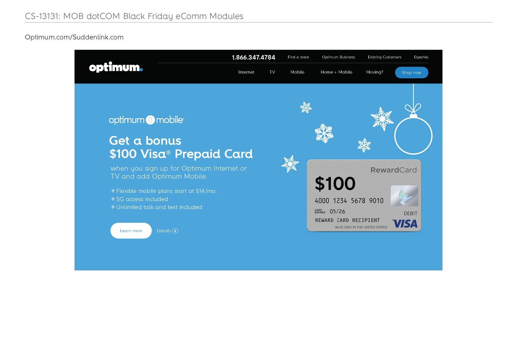 The prepaid card module