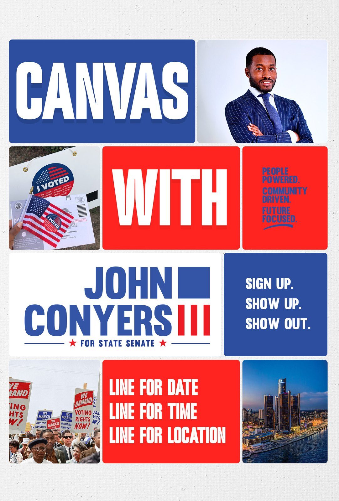 Canvas with Conyers, version A, story