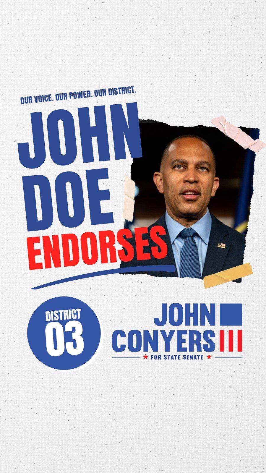 Endorsement graphic, version B, story