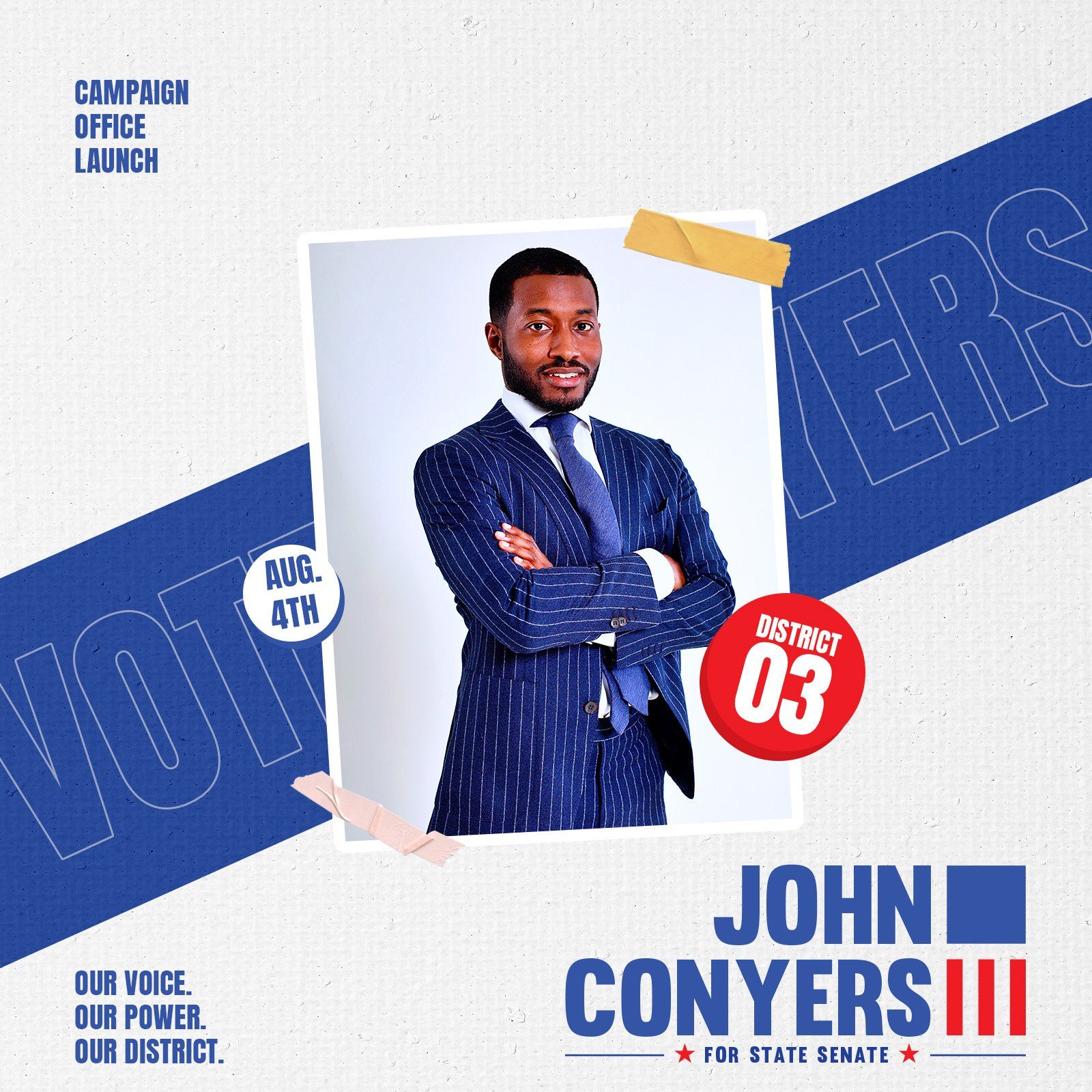 Campaign flyers, version A, square