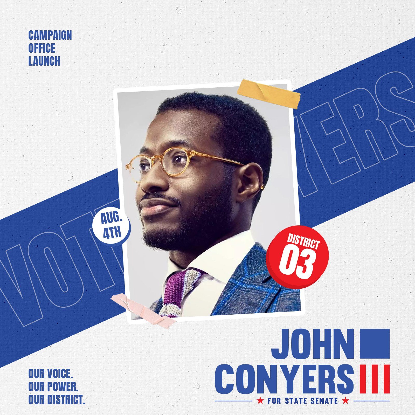 Campaign flyers, version B, square