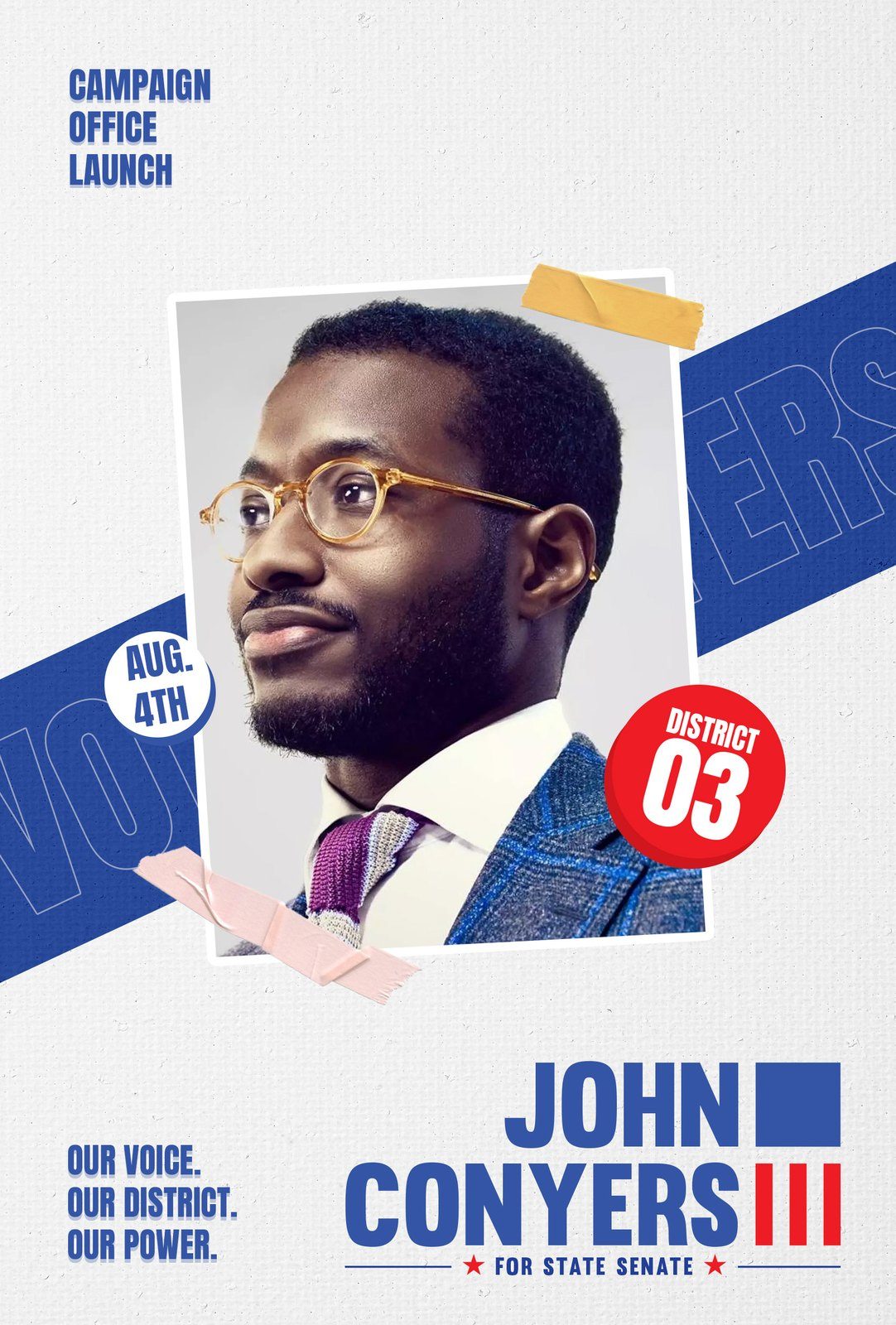 Campaign flyers, version B, story