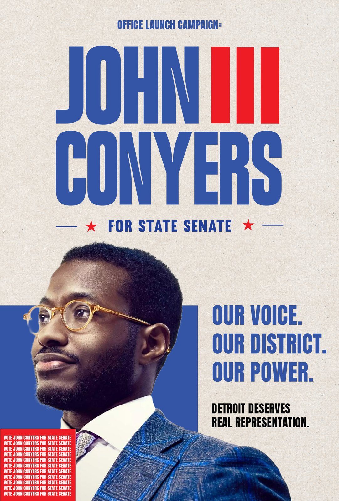Campaign flyers, archive, draft one