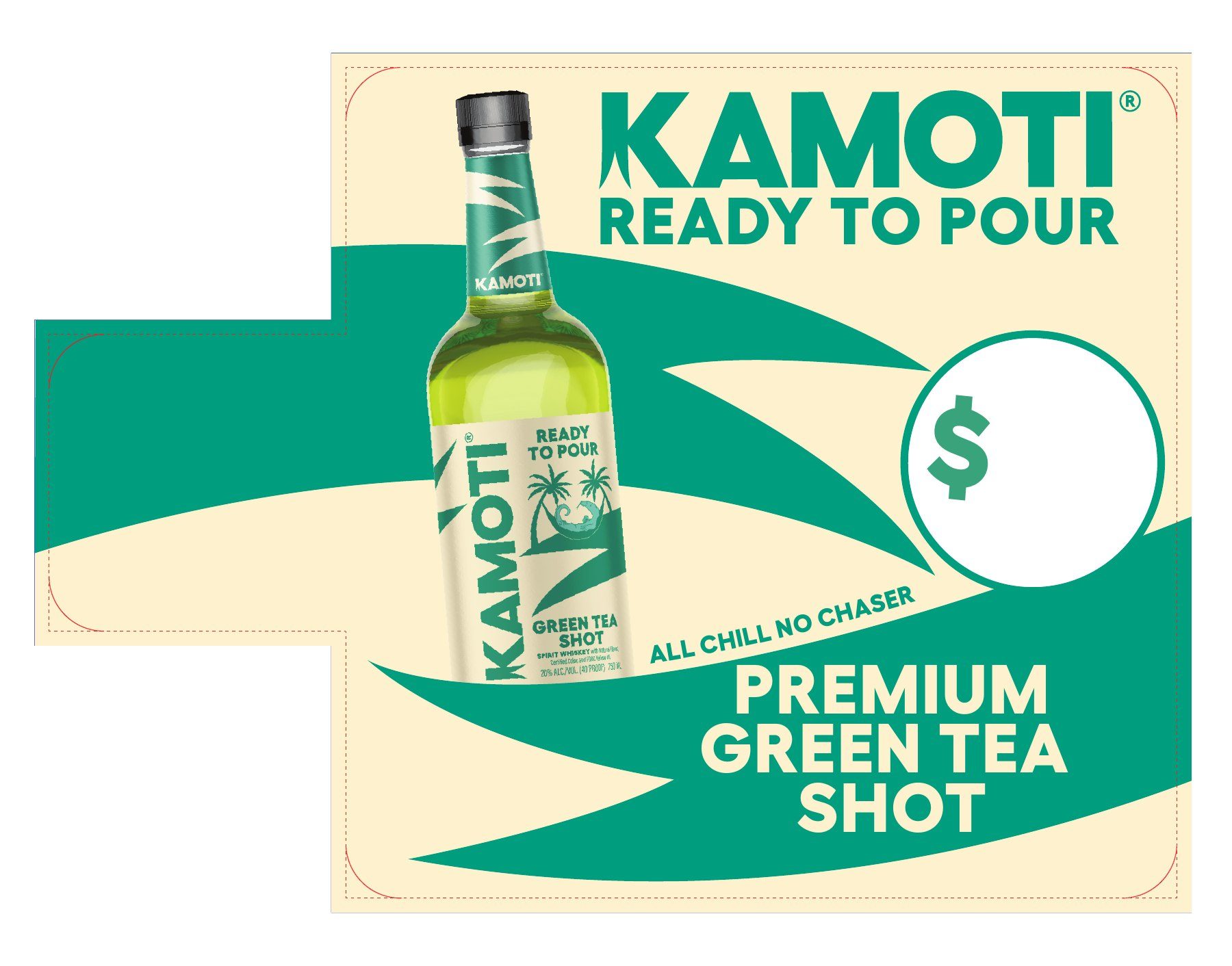 Aisle flag, green tea