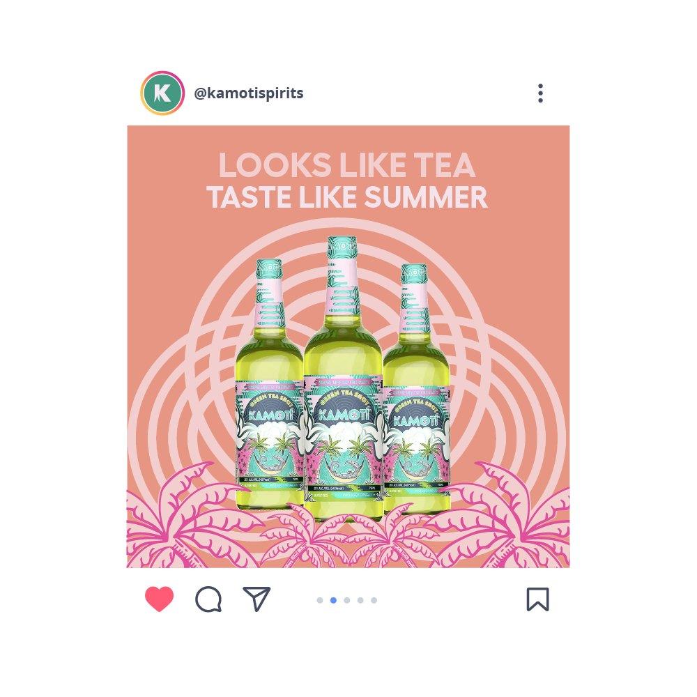 Looks Like Tea, Taste Like Summer, in the @kamotispirits feed