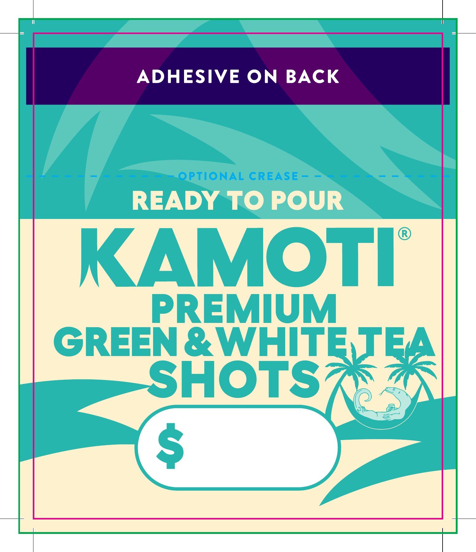 Shelf talker, green and white tea