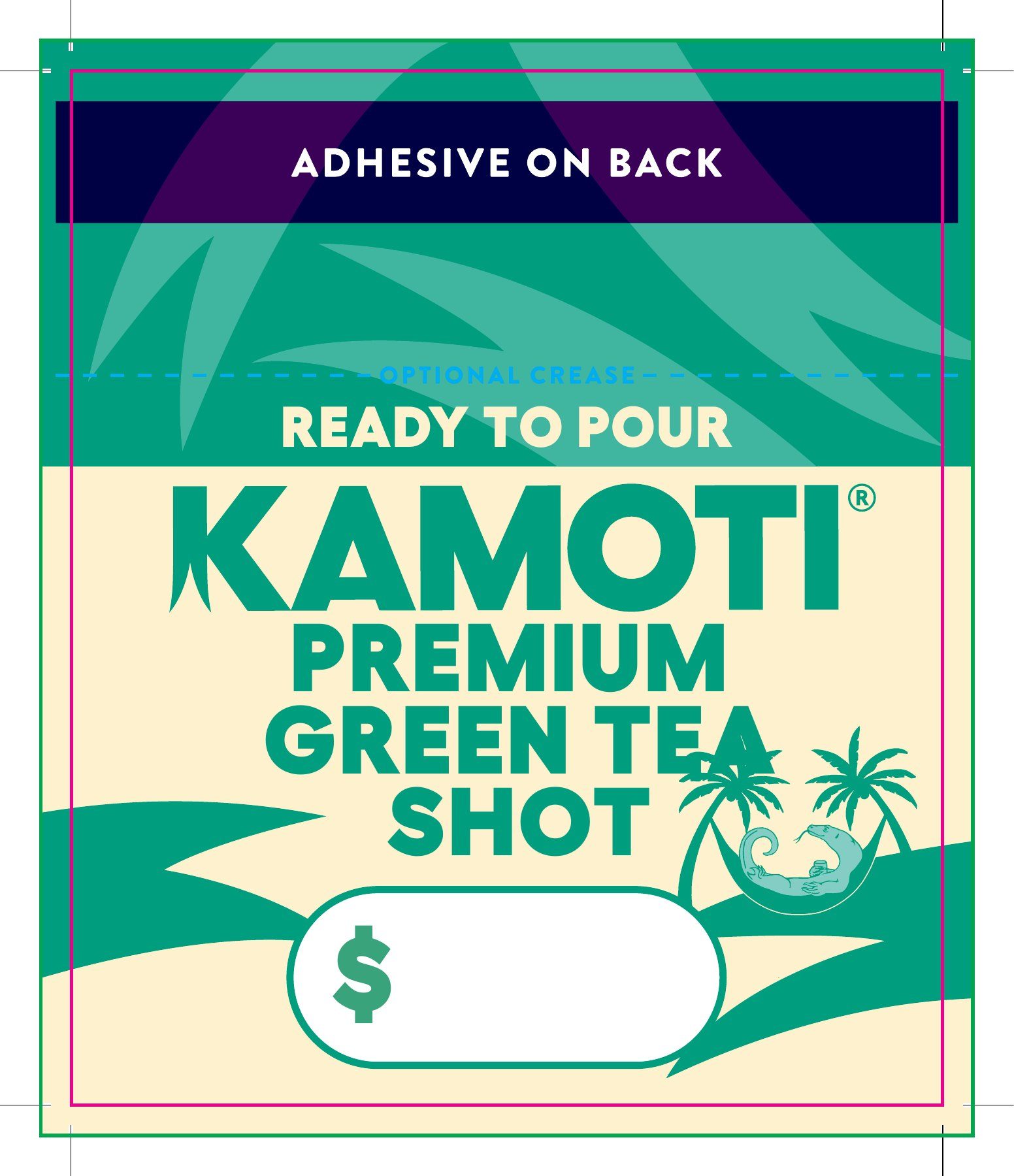 Shelf talker, green tea