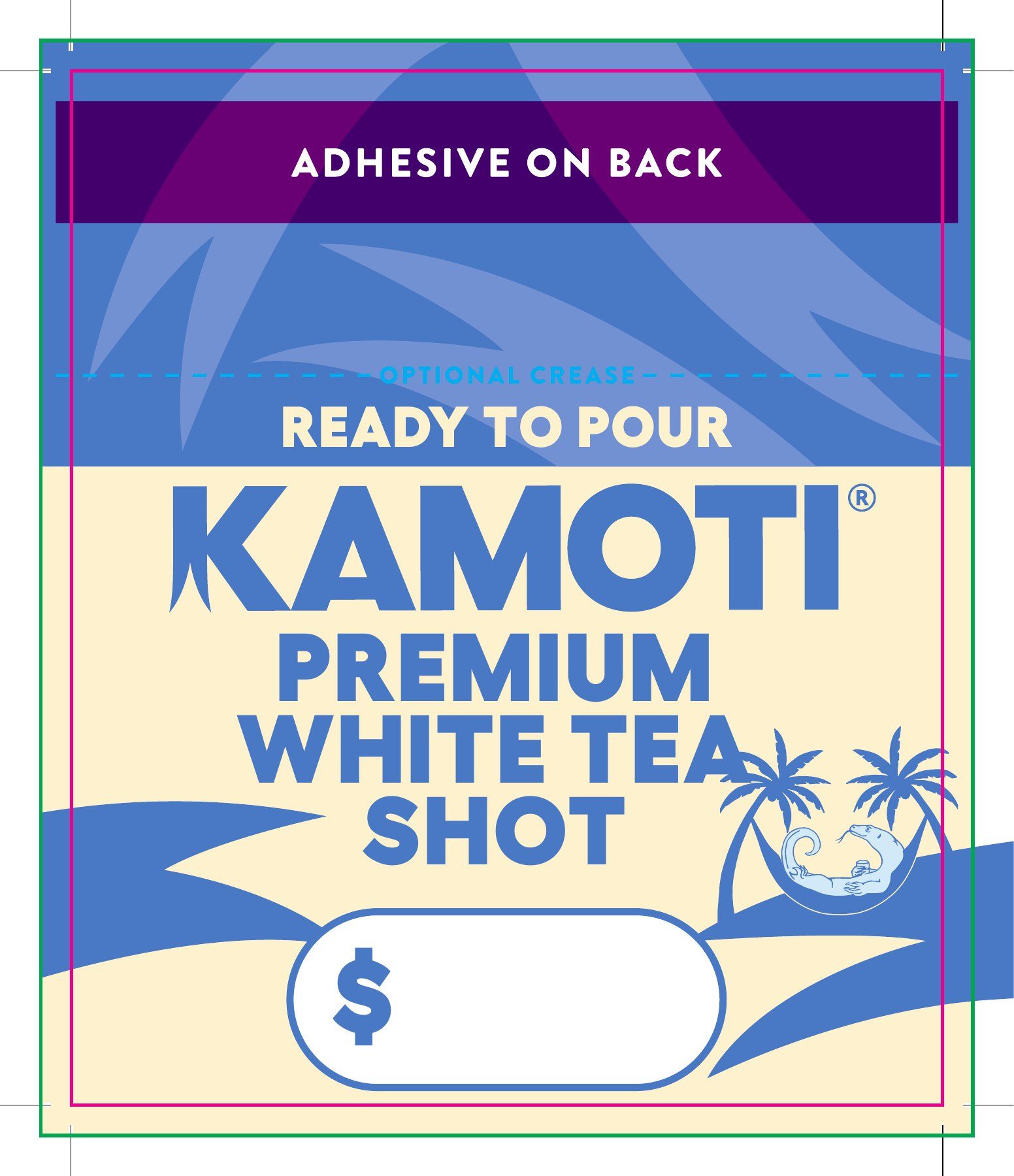 Shelf talker, white tea