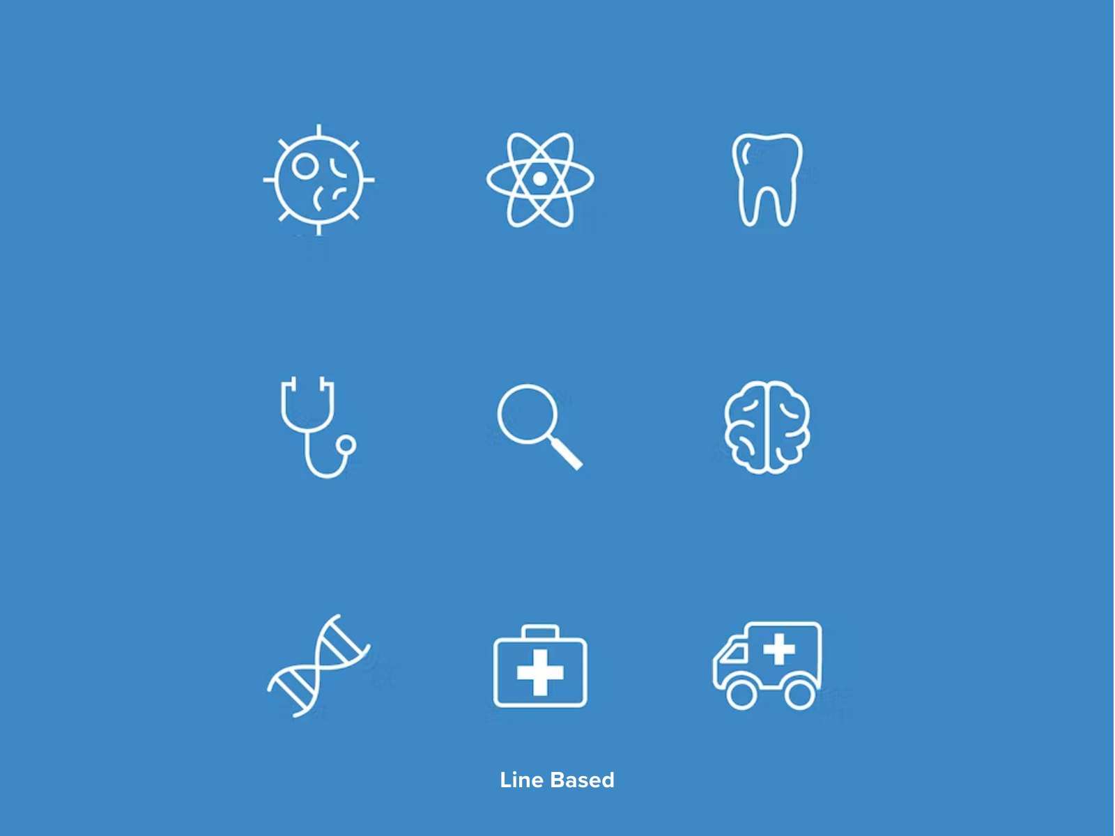Iconography direction: line based