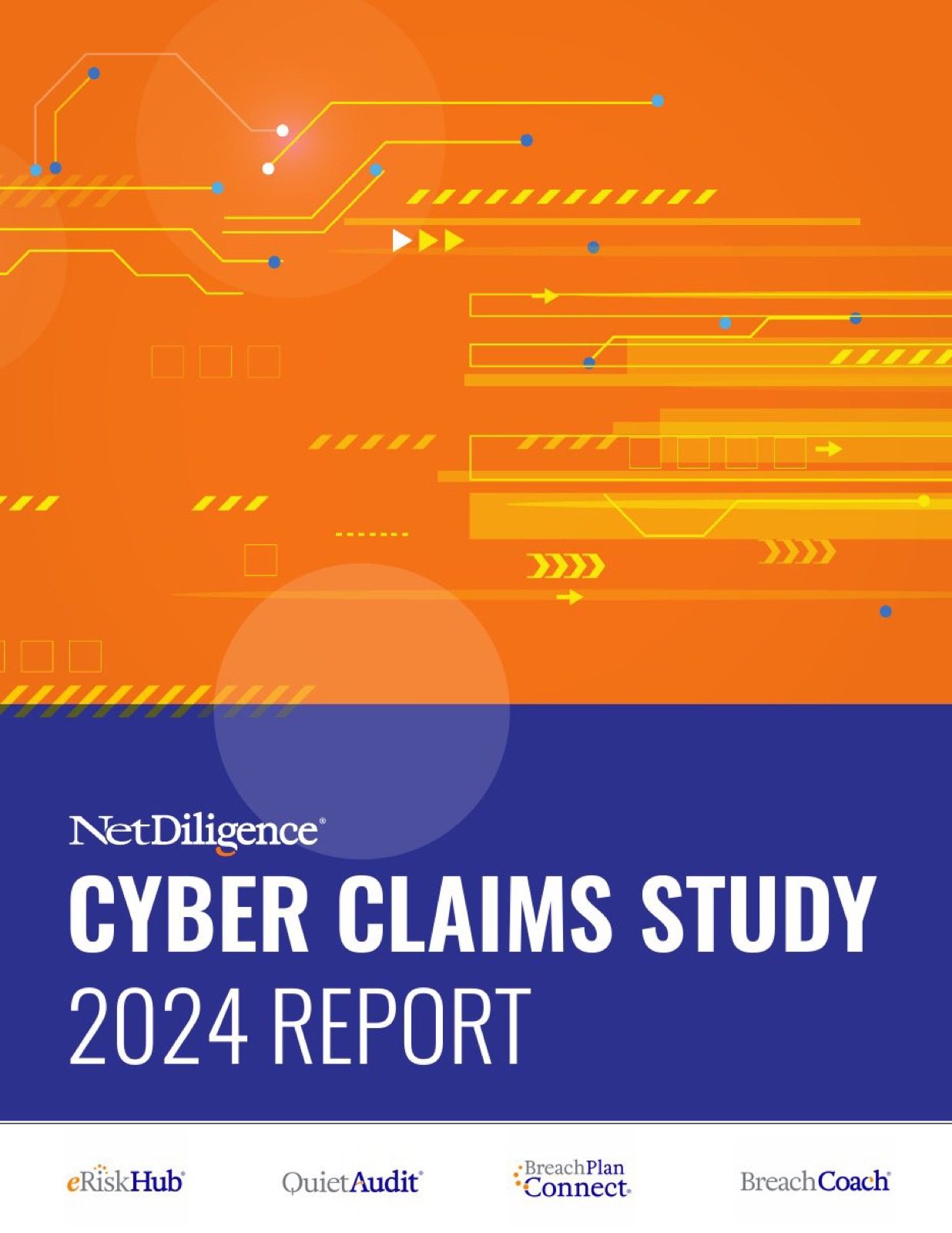 The Cyber Claims Study 2024 cover, printed
