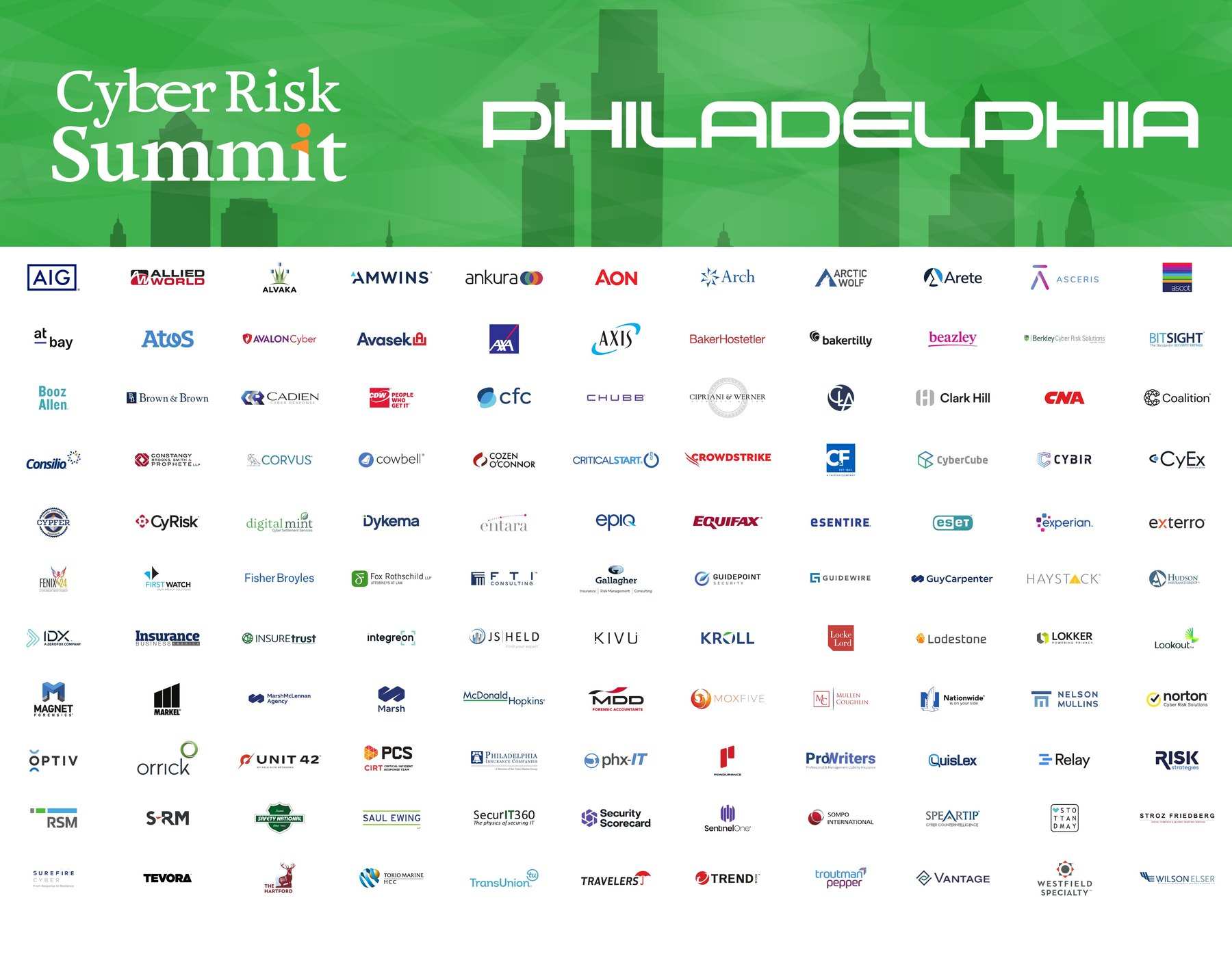 Sponsor logo wall, 2023