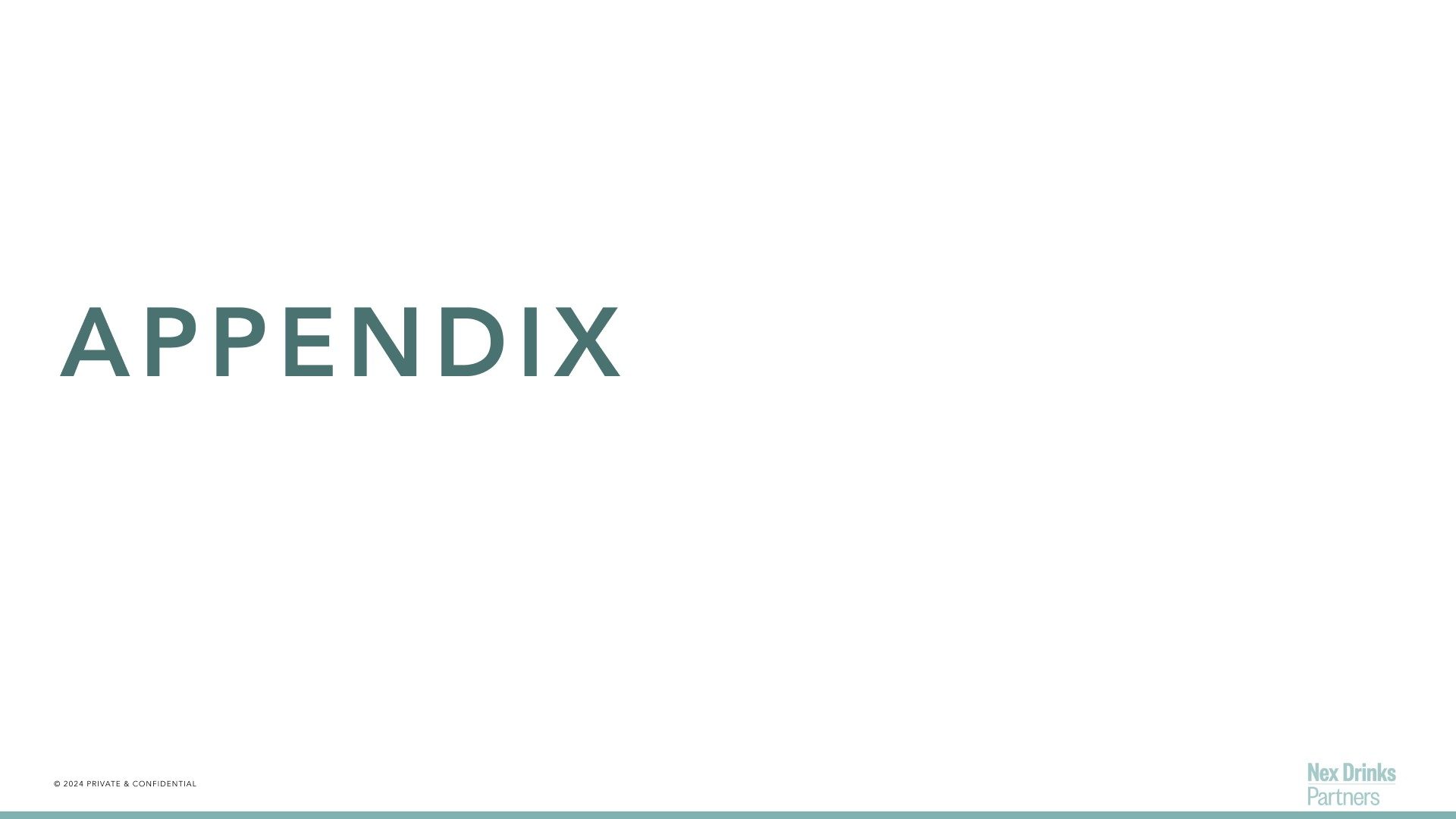 Appendix