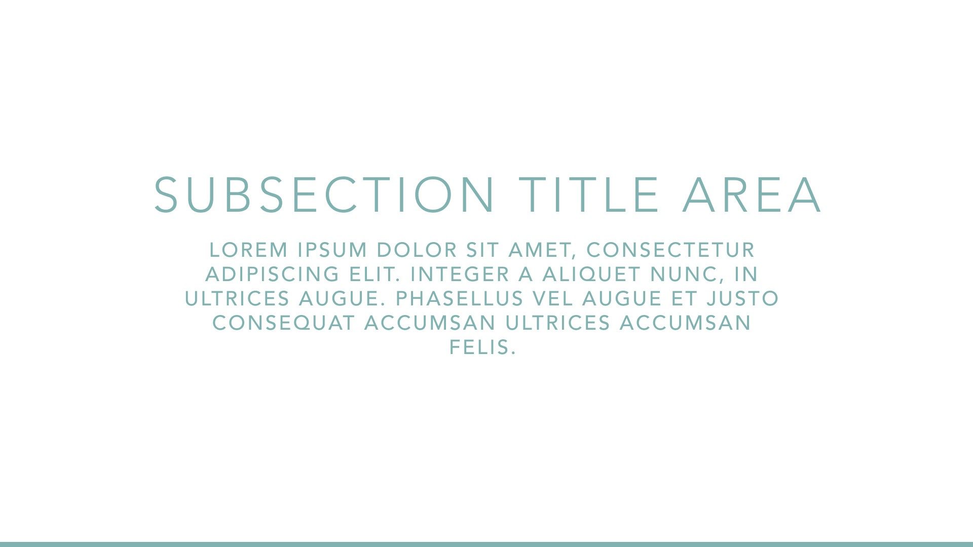 Subsection, wide