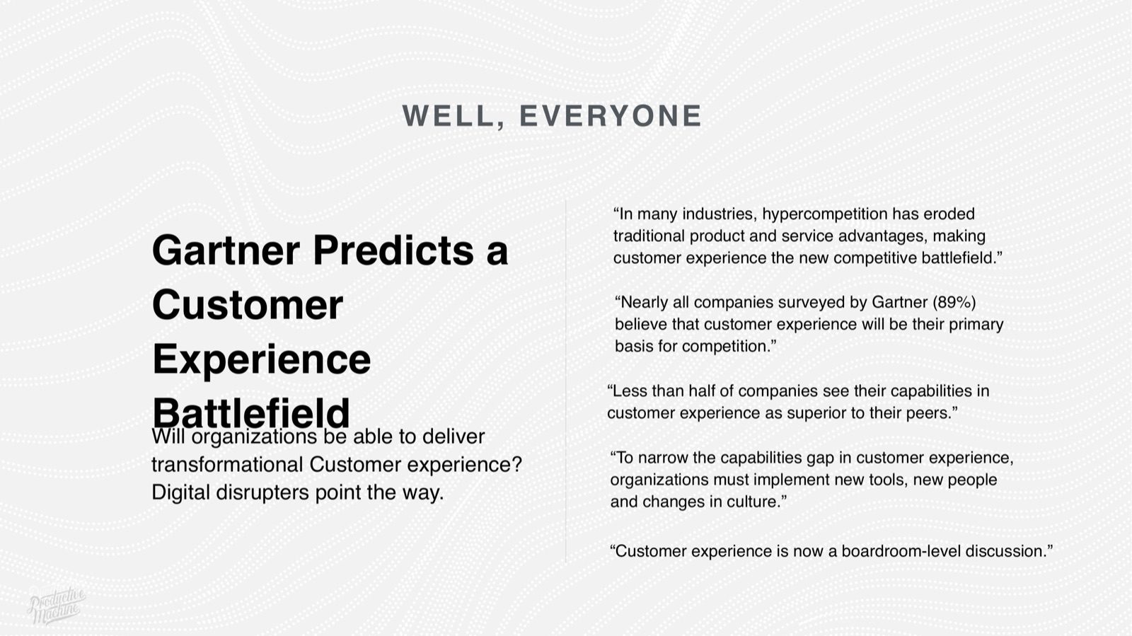 Productive Machine agency overview, slide 7 of 38