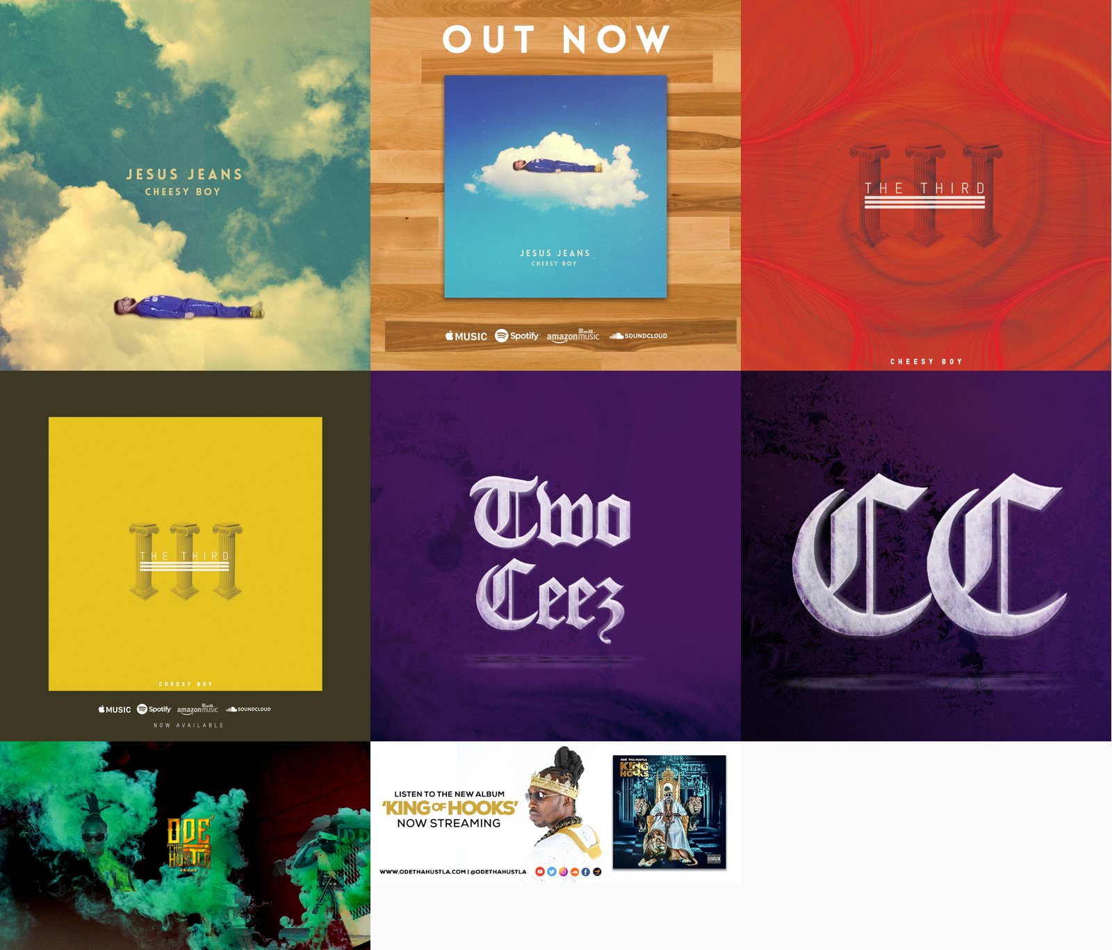 Cover art and social headers for the roster