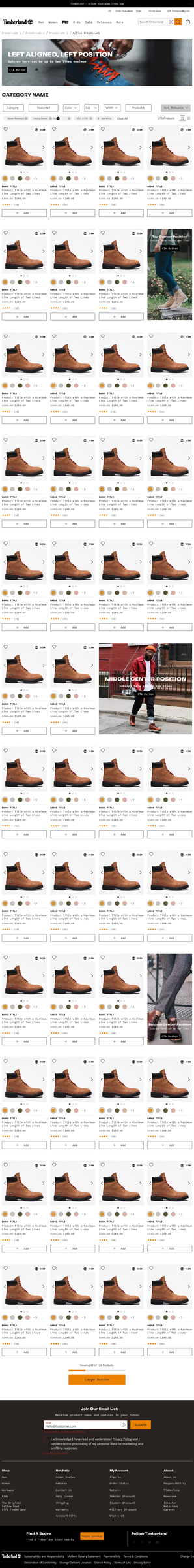 Timberland.com at 1024, full page
