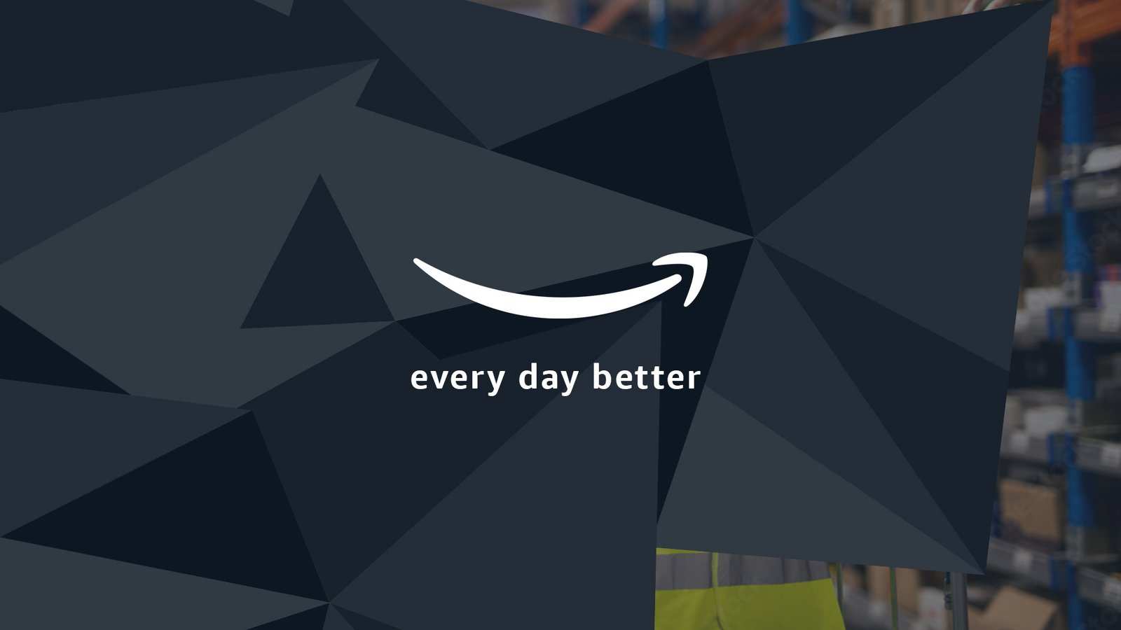 Every day better end card, on a dark ground